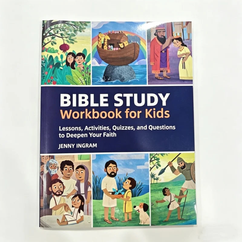 Bible Study Workbook for Kids | Lessons, Interactive Activities, Quizzes & Questions to Build Faith | Complete Beginner-Friendly Resource