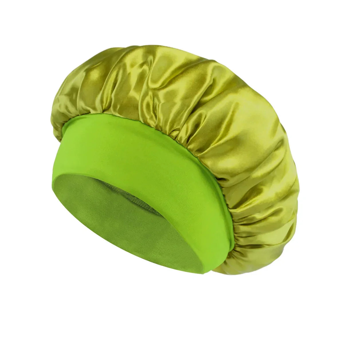 Satin Sleeping Bonnet for Women | Wide Elastic Band Hair Bonnet | Smooth Sleep Cap for Curly, Braided & Long Hair | One Size Fits Most