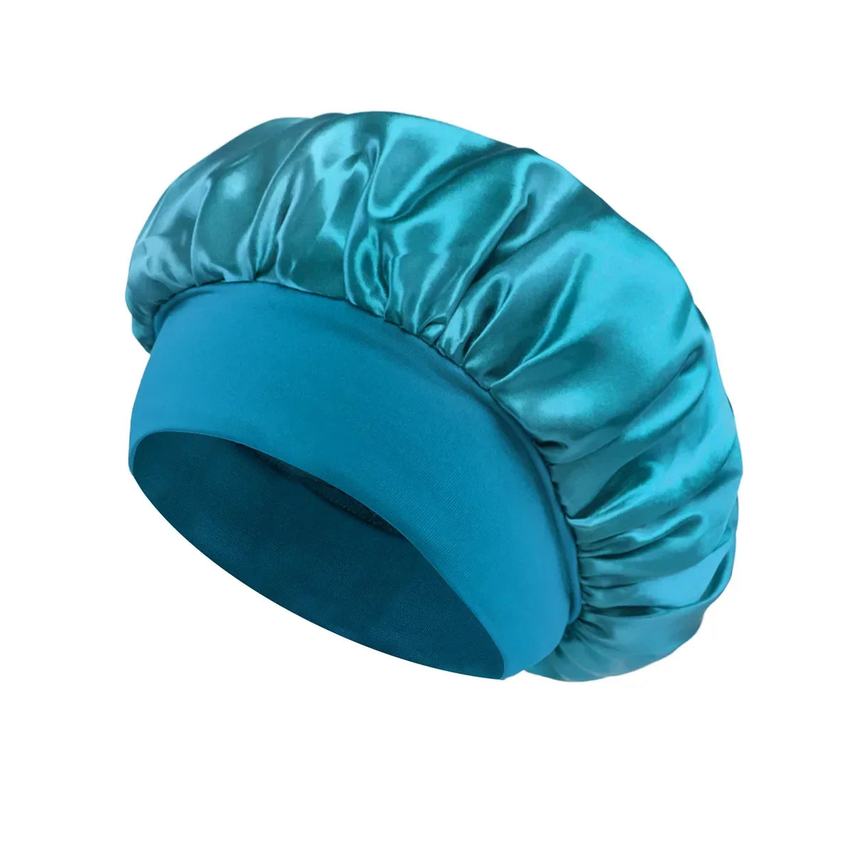 Satin Sleeping Bonnet for Women | Wide Elastic Band Hair Bonnet | Smooth Sleep Cap for Curly, Braided & Long Hair | One Size Fits Most