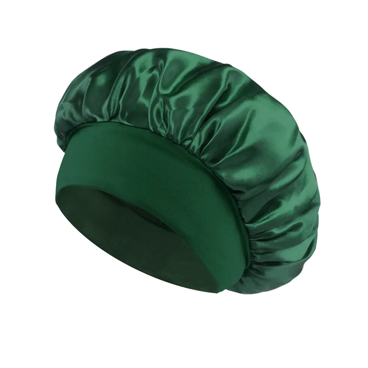 Satin Sleeping Bonnet for Women | Wide Elastic Band Hair Bonnet | Smooth Sleep Cap for Curly, Braided & Long Hair | One Size Fits Most