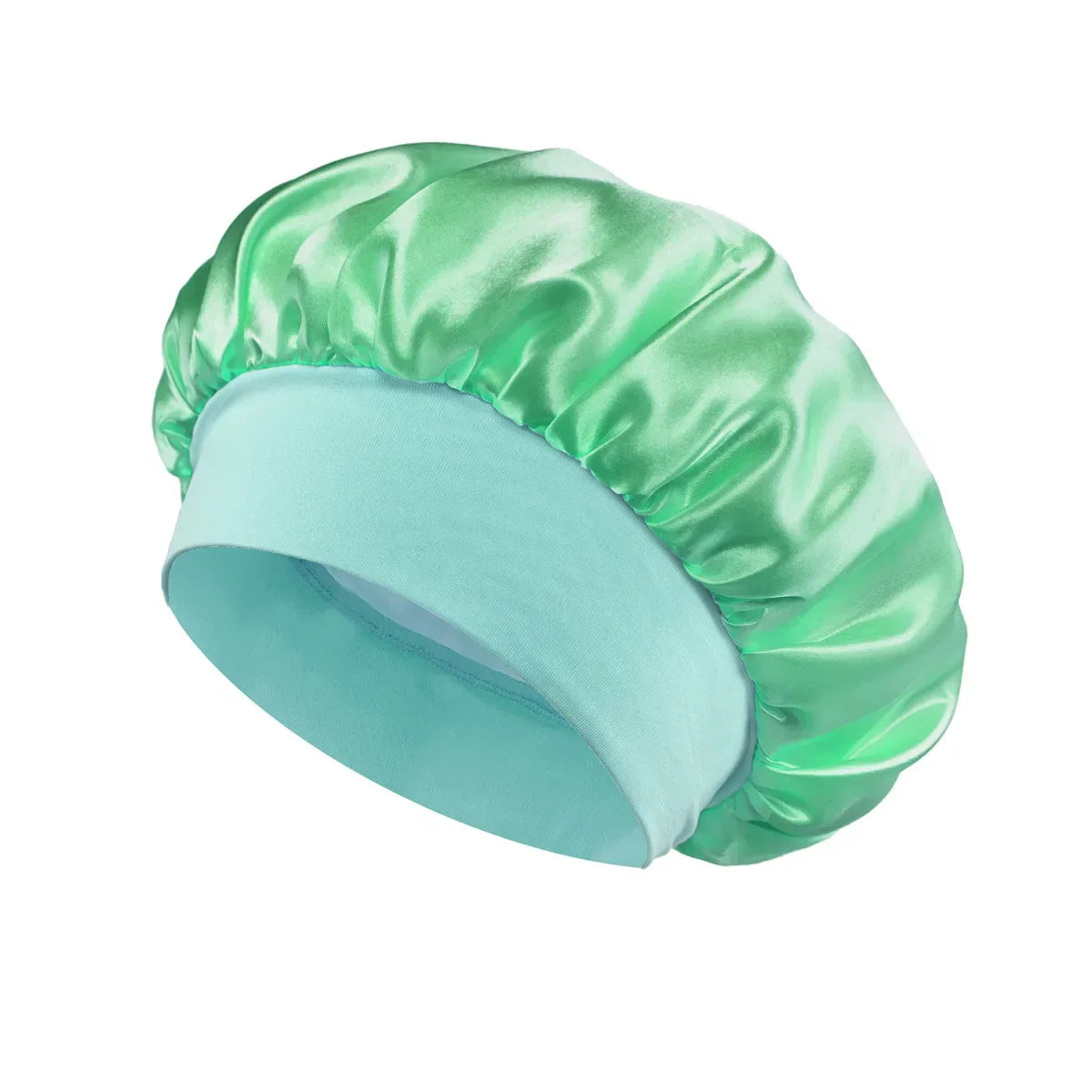 Satin Sleeping Bonnet for Women | Wide Elastic Band Hair Bonnet | Smooth Sleep Cap for Curly, Braided & Long Hair | One Size Fits Most
