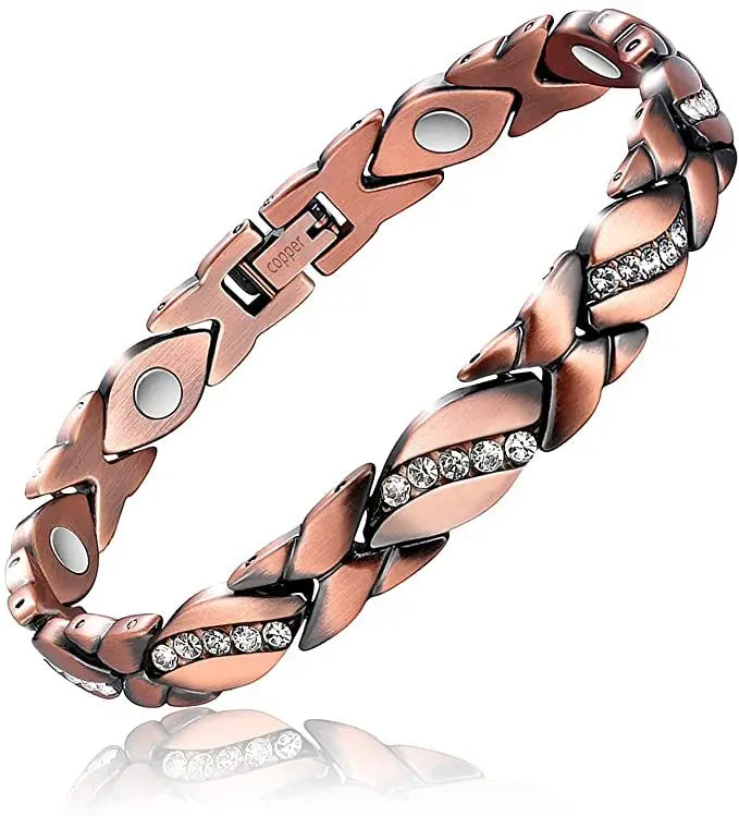 Copper Magnetic Energy Bracelet -- Bio-Energy Wellness Bangle