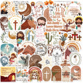 50pcs Bible Verse & Christian Faith Stickers | Waterproof PVC Decals for Water Bottles, Laptops, Journals & Luggage | Religious Gifts