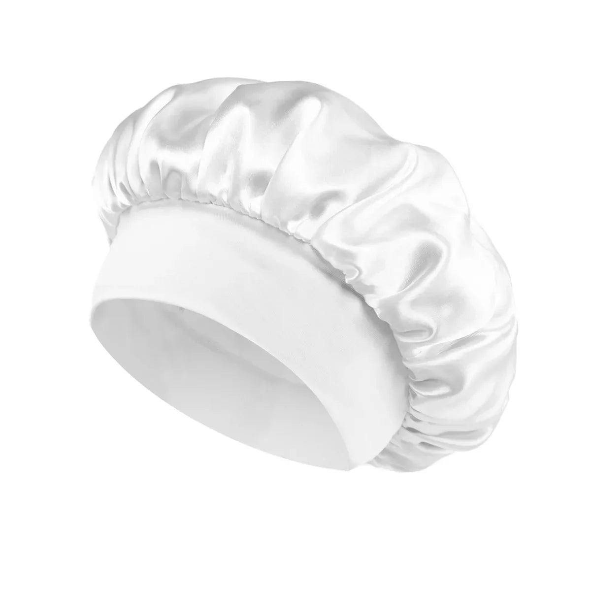 Satin Sleeping Bonnet for Women | Wide Elastic Band Hair Bonnet | Smooth Sleep Cap for Curly, Braided & Long Hair | One Size Fits Most