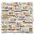 50-Pack Islamic Quran Verse Stickers | 4 Sheets of Scripture Quotes for Journaling, Scrapbooking & More