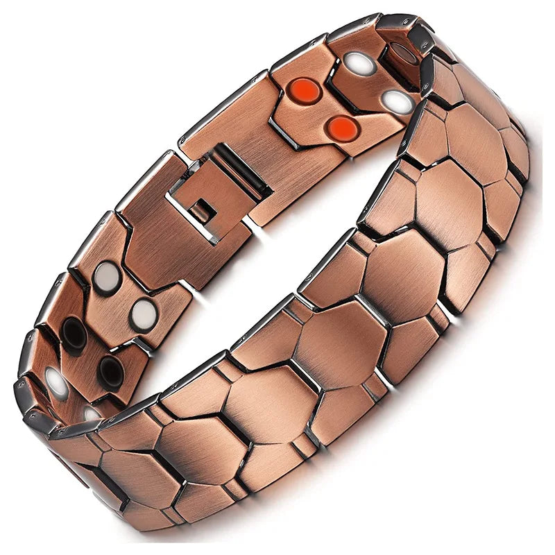 Copper Magnetic Energy Bracelet -- Bio-Energy Wellness Bangle
