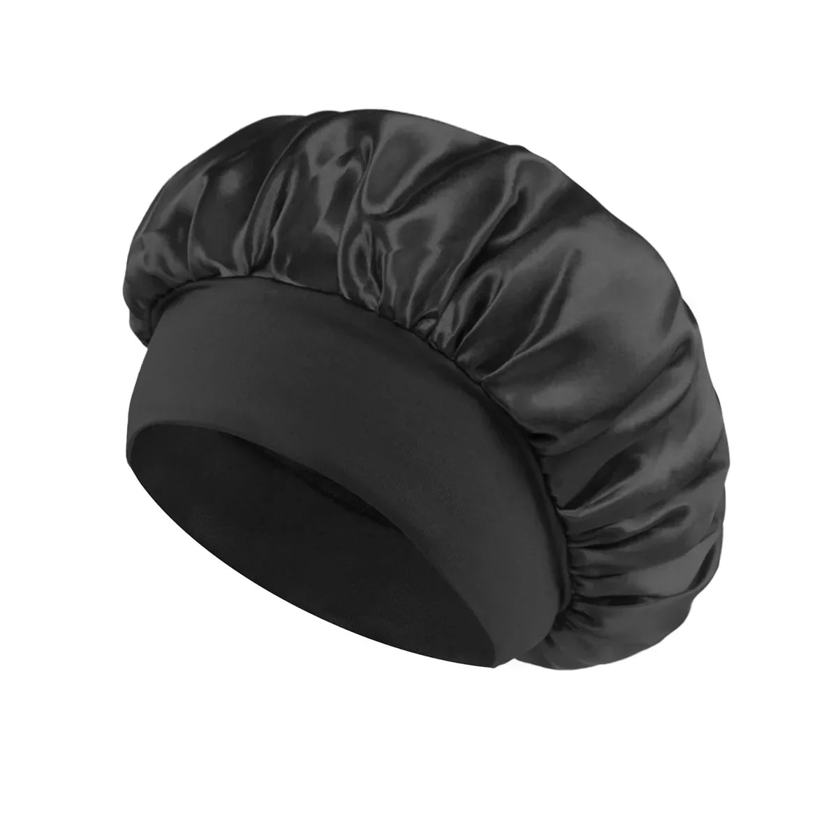 Satin Sleeping Bonnet for Women | Wide Elastic Band Hair Bonnet | Smooth Sleep Cap for Curly, Braided & Long Hair | One Size Fits Most