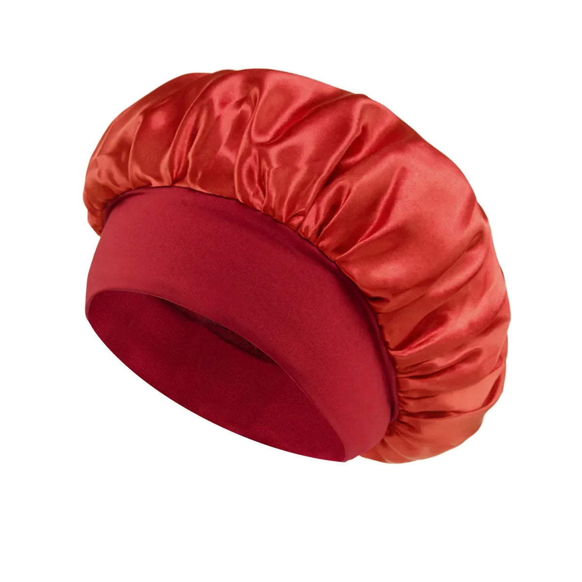Satin Sleeping Bonnet for Women | Wide Elastic Band Hair Bonnet | Smooth Sleep Cap for Curly, Braided & Long Hair | One Size Fits Most