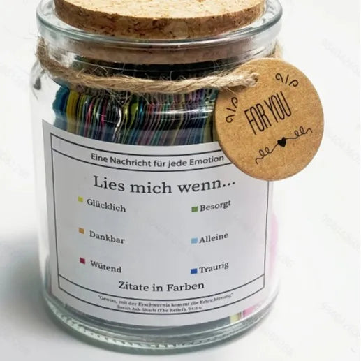 Bible Verses in a Jar | Colorful Scripture Notes with Gift Box | Christian Gratitude & Blessings Gift