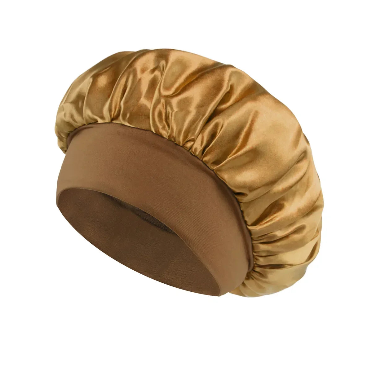Satin Sleeping Bonnet for Women | Wide Elastic Band Hair Bonnet | Smooth Sleep Cap for Curly, Braided & Long Hair | One Size Fits Most