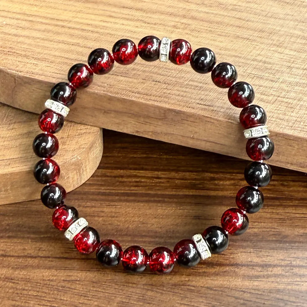 Bohemian Mindfulness Beaded Bracelet -- Calming Stress Relief Jewelry