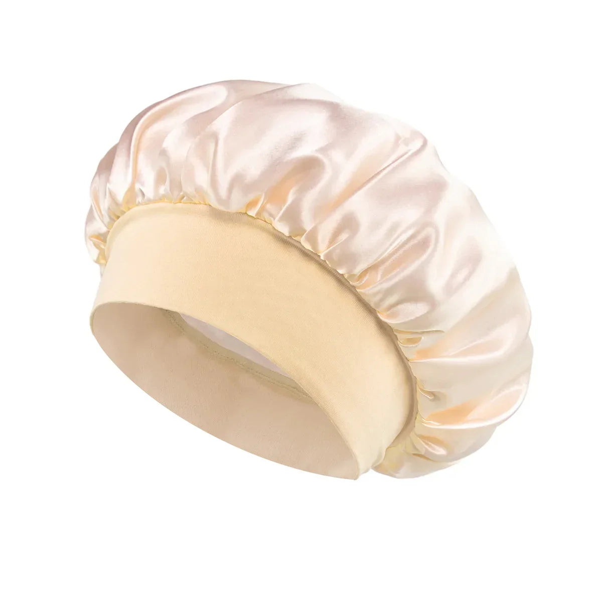 Satin Sleeping Bonnet for Women | Wide Elastic Band Hair Bonnet | Smooth Sleep Cap for Curly, Braided & Long Hair | One Size Fits Most