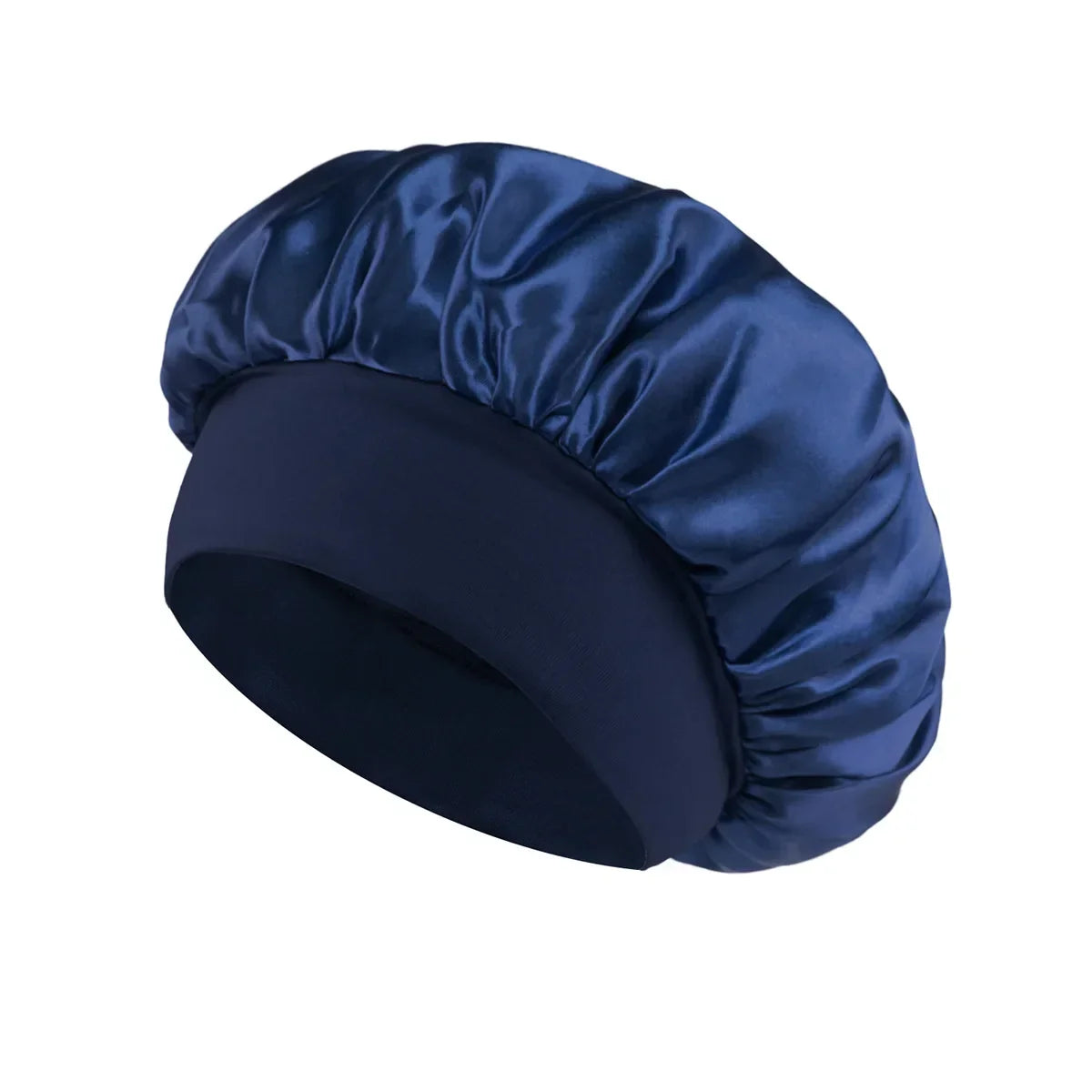 Satin Sleeping Bonnet for Women | Wide Elastic Band Hair Bonnet | Smooth Sleep Cap for Curly, Braided & Long Hair | One Size Fits Most