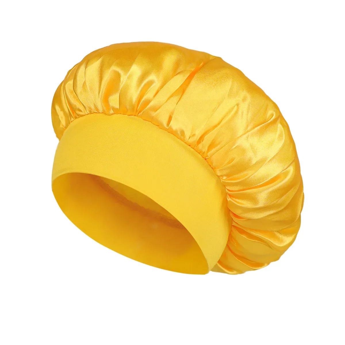 Satin Sleeping Bonnet for Women | Wide Elastic Band Hair Bonnet | Smooth Sleep Cap for Curly, Braided & Long Hair | One Size Fits Most