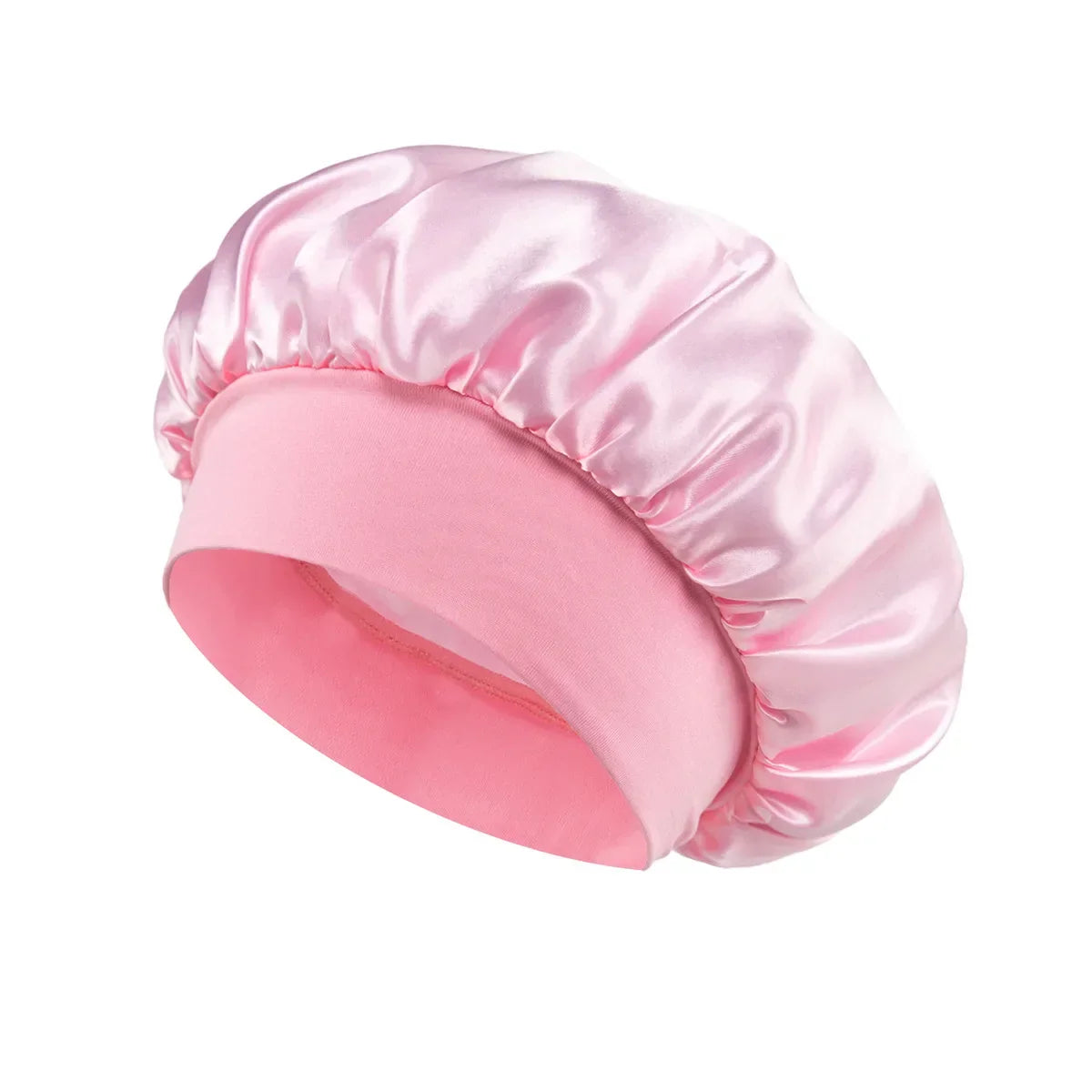 Satin Sleeping Bonnet for Women | Wide Elastic Band Hair Bonnet | Smooth Sleep Cap for Curly, Braided & Long Hair | One Size Fits Most