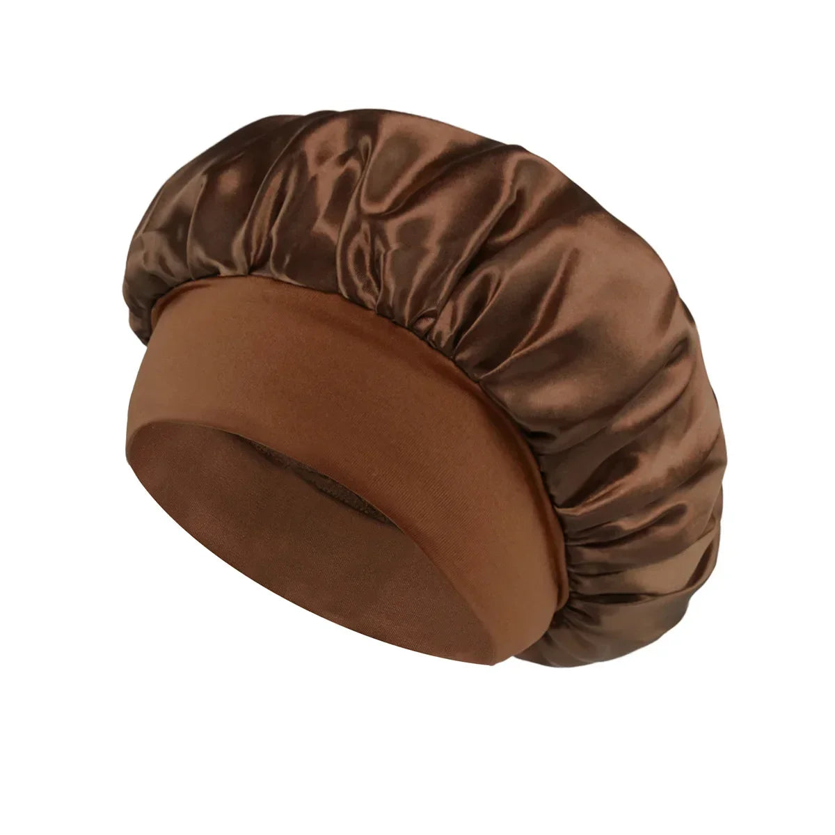Satin Sleeping Bonnet for Women | Wide Elastic Band Hair Bonnet | Smooth Sleep Cap for Curly, Braided & Long Hair | One Size Fits Most