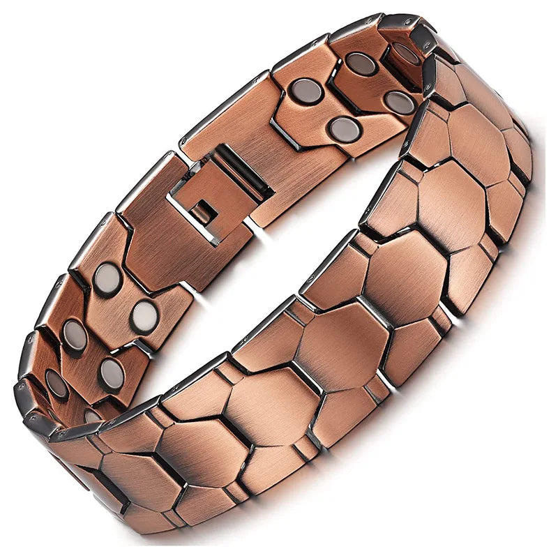 Copper Magnetic Energy Bracelet -- Bio-Energy Wellness Bangle