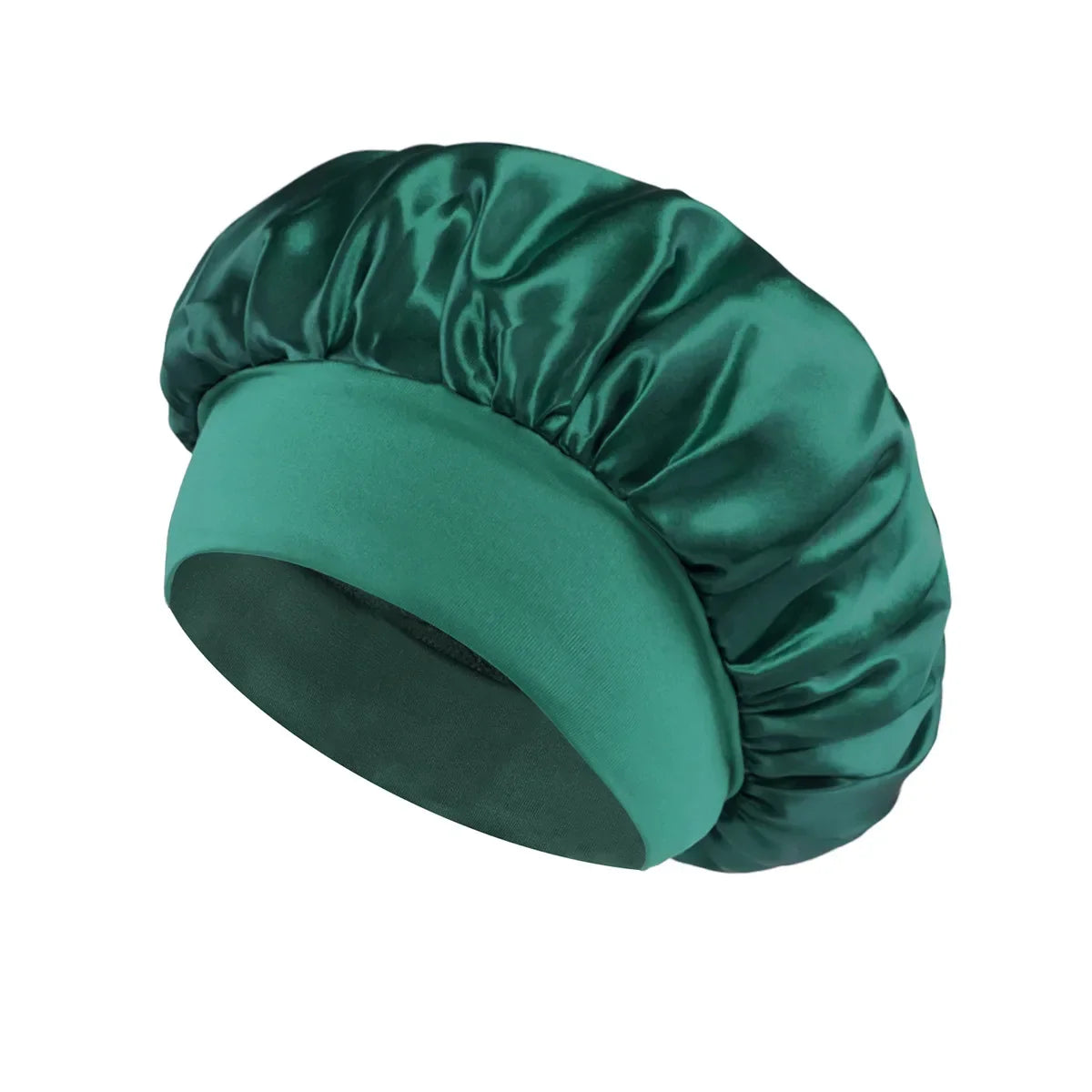 Satin Sleeping Bonnet for Women | Wide Elastic Band Hair Bonnet | Smooth Sleep Cap for Curly, Braided & Long Hair | One Size Fits Most