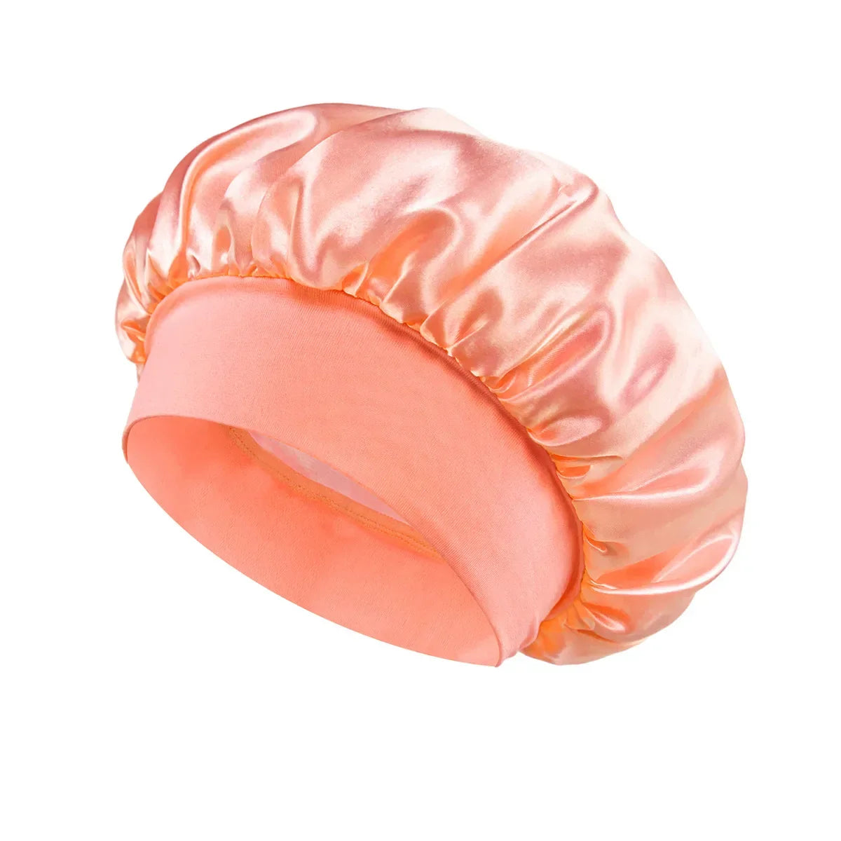 Satin Sleeping Bonnet for Women | Wide Elastic Band Hair Bonnet | Smooth Sleep Cap for Curly, Braided & Long Hair | One Size Fits Most