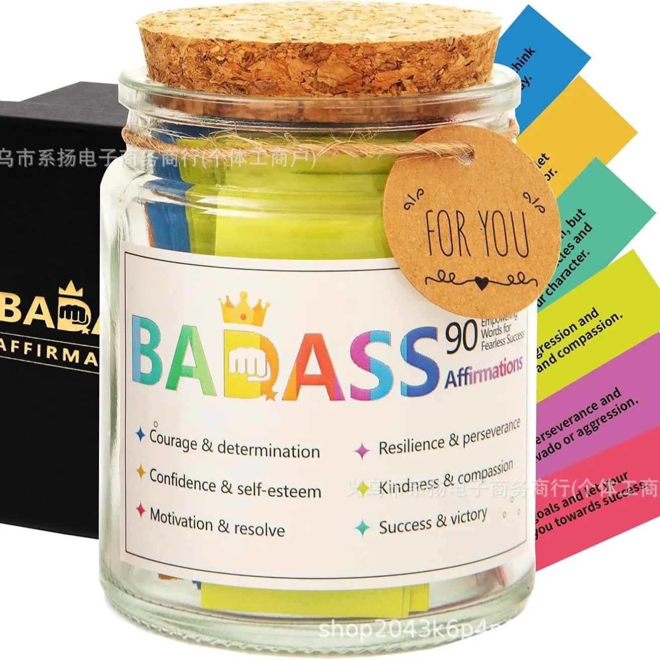 Bible Verses in a Jar | Colorful Scripture Notes with Gift Box | Christian Gratitude & Blessings Gift