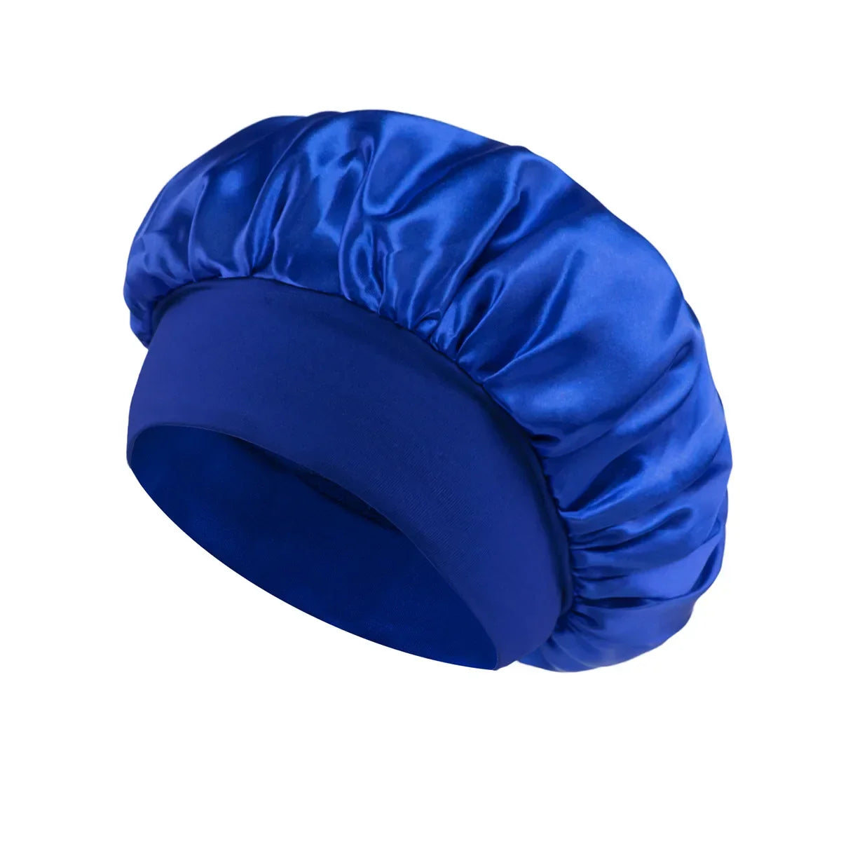 Satin Sleeping Bonnet for Women | Wide Elastic Band Hair Bonnet | Smooth Sleep Cap for Curly, Braided & Long Hair | One Size Fits Most
