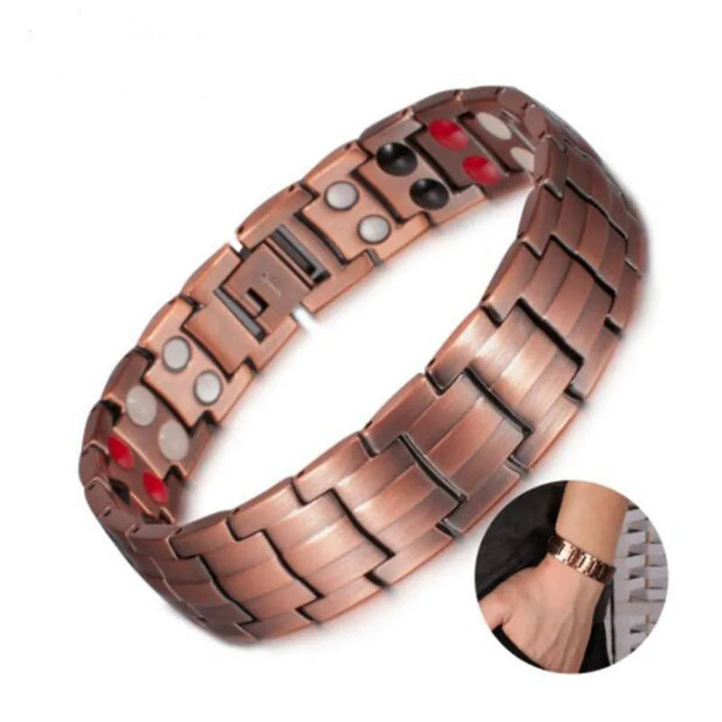 Copper Magnetic Energy Bracelet -- Bio-Energy Wellness Bangle