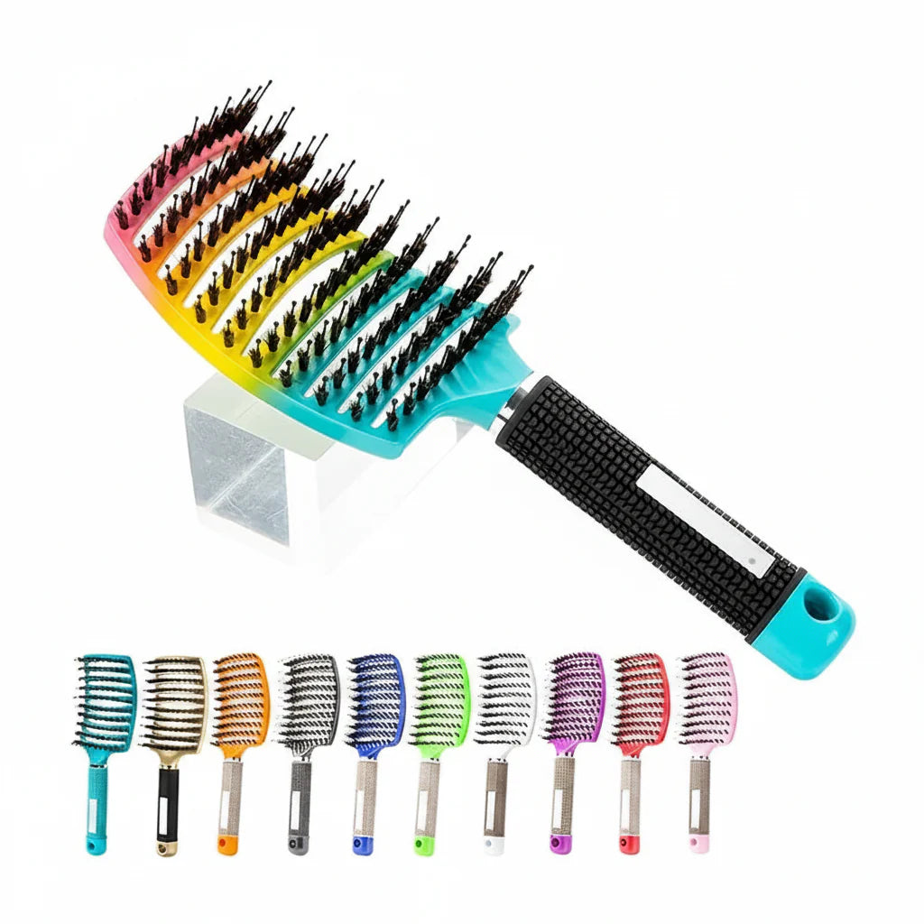 Scalp Massage Detangling Hair Brush | Wide Paddle Design for Wet, Curly & Thick Hair | 25 × 15 cm (9.8 × 5.9 in)